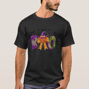 Coquette Bow Boo Halloween Witch Hat Bat Spider Sp T-Shirt