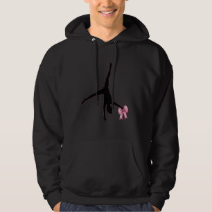 Coquette Bow Cartwheel Cheerleader Woman Girl Mum Hoodie