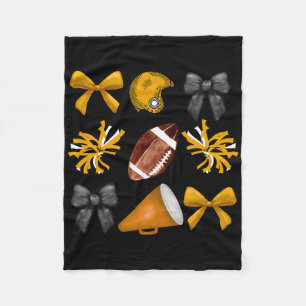 Coquette Bow Cheer Girls Cheerleading,women Dancei Fleece Blanket
