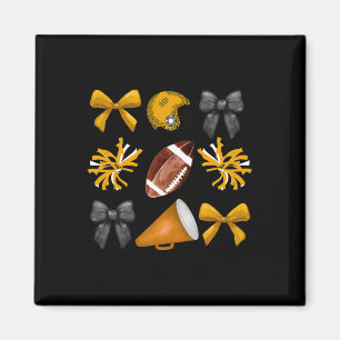 Coquette Bow Cheer Girls Cheerleading,women Dancei Magnet