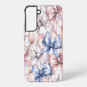 Coquette Bow & Cherry Blossom Romantic Pink Samsung Galaxy Case