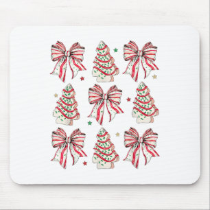 Coquette Bow Christmas Debbie Becky Jen Cake Lover Mouse Pad
