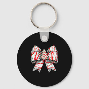 Coquette Bow Christmas Tree Cake Christmas Vibes G Key Ring