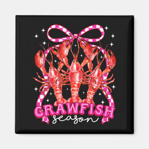 Coquette Bow Crawfish Boil Season For Men Women Ki Magnet