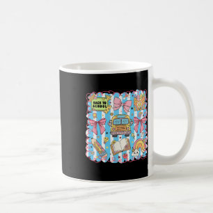 Coquette Bow Cute School Bus Girly Student Back To Coffee Mug