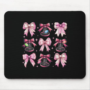 Coquette Bow Disc Golf Golfing Disc Golfer Sket Gi Mouse Pad