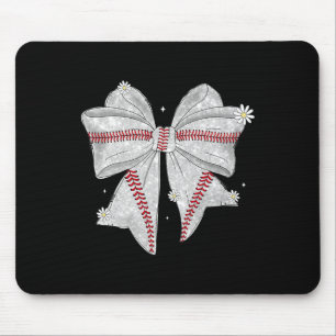 Coquette Bow Game Day Sell Softll Cheer Mum Life R Mouse Pad