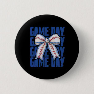 Coquette Bow Game Day Sell Softll Heart Love Mum L 6 Cm Round Badge