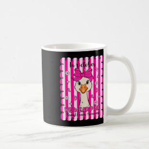 Coquette Bow Goose In October We Wear Pink Breast Coffee Mug