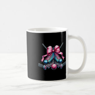 Coquette Bow Inline Hockey Player Girl Mum Mother' Coffee Mug