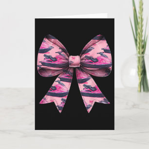 Coquette Bow Jet Ski Jet Skiing Pattern Girl Mum P Card