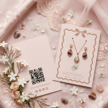 Coquette Bow Jewellery Display Branding Pink TMF26