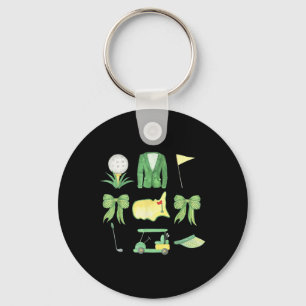 Coquette Bow Masters Golf Tournament Graphic For W Key Ring
