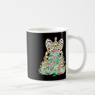 Coquette Bow Merry Christmas Xmas Tree Santa Pajam Coffee Mug