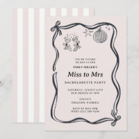 Coquette Bow Miss to Mrs Bachelorette 