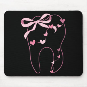 Coquette Bow Molar Dentist Dental Hygienist Valent Mouse Pad