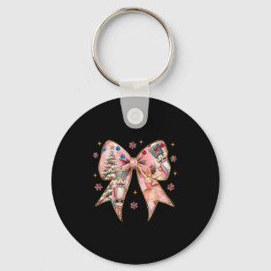 Coquette Bow Nutcracker Christmas Xmas Family Paja Key Ring
