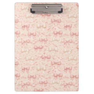 Coquette Bow Pattern Clipboard