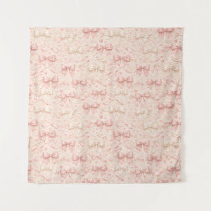Coquette Bow Pattern Tapestry