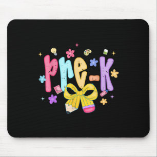 Coquette Bow Pencil Girly Preschool Back To School Mouse Pad