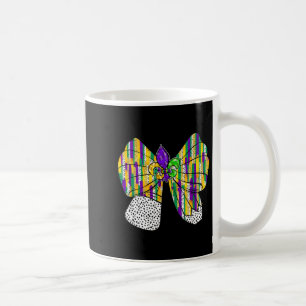 Coquette Bow Pencil Mardi Gras Fleur-de-lis Teache Coffee Mug