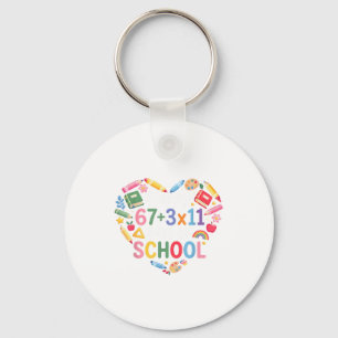 Coquette Bow Pencil Mask Beads Mardi Gras Teacher Key Ring