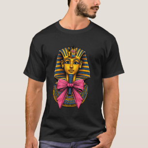 Coquette Bow Pharaoh King Tut Girl Mum Pink Mother T-Shirt