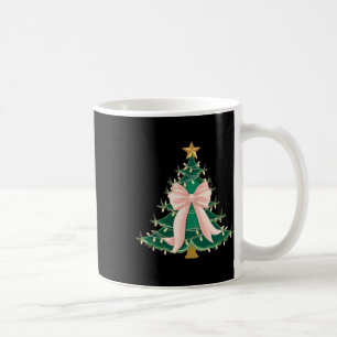 Coquette Bow Pink Christmas Tree Bows Xmas Women G Coffee Mug
