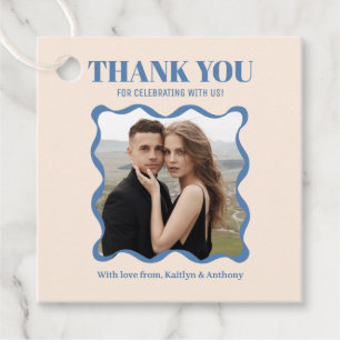 Coquette Bow Retro Wedding Favour Tags