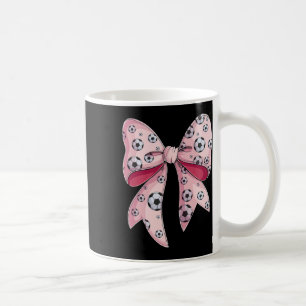 Coquette Bow Soccer Byll Toddler Youth Girls Women Coffee Mug