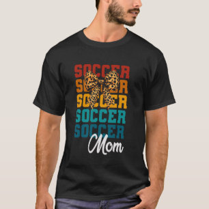 Coquette Bow Soccer Mum Cute Soccer Lovers Mothers T-Shirt