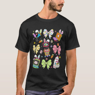 Coquette Bow Sonographer Easter Ultrasound Tech Rd T-Shirt