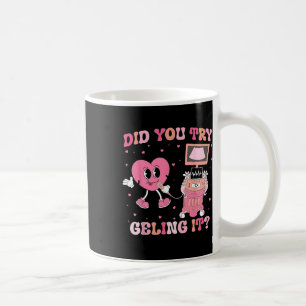 Coquette Bow Sonographer Valentine Did You Try Gel Coffee Mug