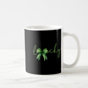 Coquette Bow St.patricks Day Lucky Shamrock Irelan Coffee Mug
