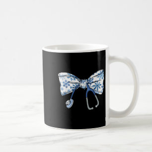 Coquette Bow Stethoscope Nurse Christmas Xmas Paja Coffee Mug