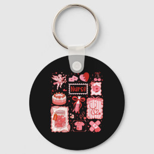 Coquette Bow Stethoscope Valentine Rn Pct Cna Nurs Key Ring