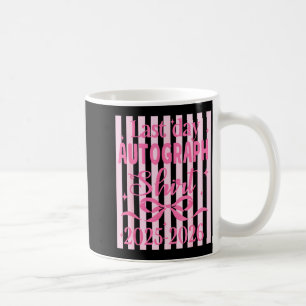 Coquette bow striped teacher summer cute last day coffee mug
