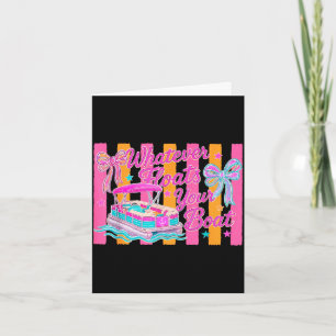 Coquette bow striped whatever floats boat summer card