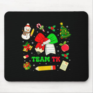 Coquette Bow Team Tk Christmas Transitional Kinder Mouse Pad