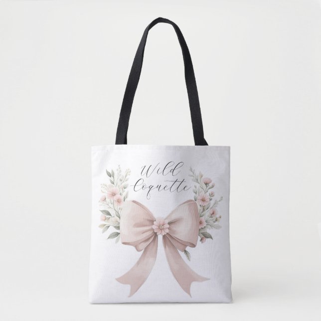 Coquette Bow Tote Bag (Front)