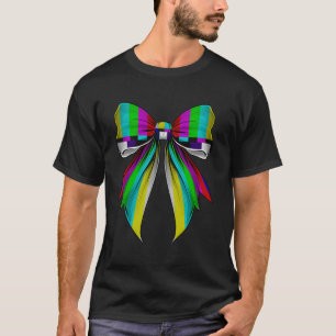 Coquette Bow TV Test Cinematographer Cinematograph T-Shirt