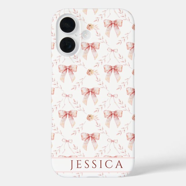 Coquette bow watercolor  Case-Mate iPhone case (Back)