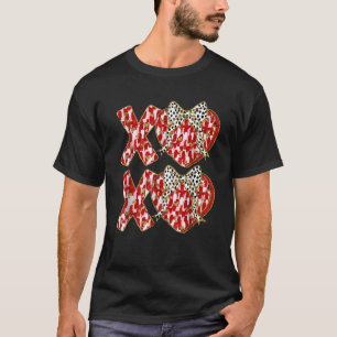 Coquette Bow XOXO Hugs Kisses Happy Valentine s Da T-Shirt