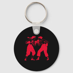 Coquette Boxing Girls Y2k 90s Retro Vintage Girly Key Ring