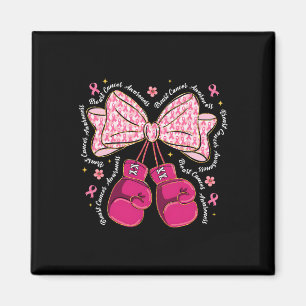 Coquette Boxing Gloves Pink Ribbon Breast Cancer A Magnet