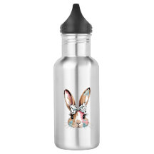 Coquette Bunny Bow Easter Water Bottle