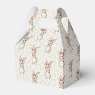 Coquette Bunny Rabbit Girl Birthday Favor Box