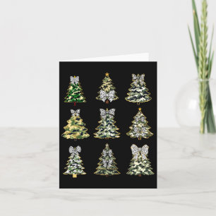 Coquette Camo Christmas Tree Bow Camouflage Huntin Card