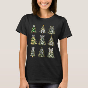 Coquette Camo Christmas Tree Bow Camouflage Huntin T-Shirt