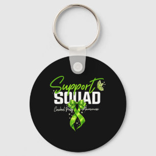 Coquette Cerebral Palsy Awareness Month CP Green Key Ring